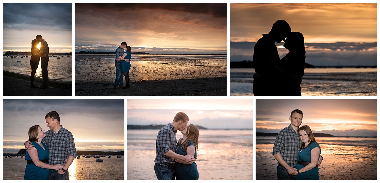 Sandbanks sunset engagement photography