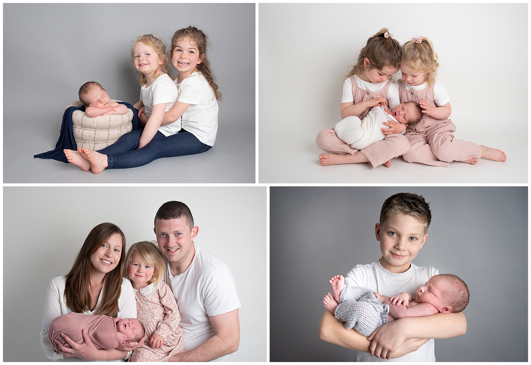 I love capturing the bond between parents, little siblings and the latest addition to the family.