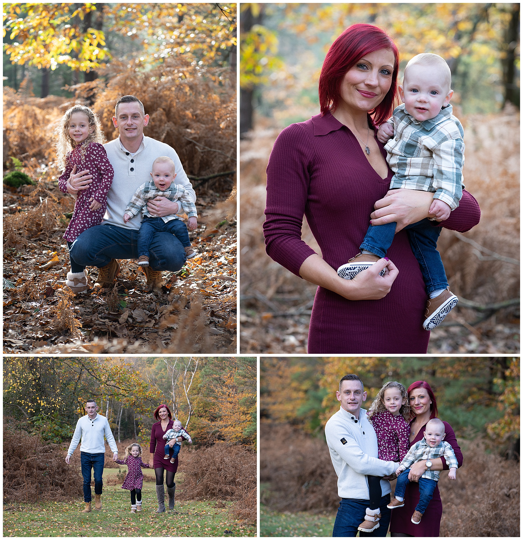 family portraits in autumn